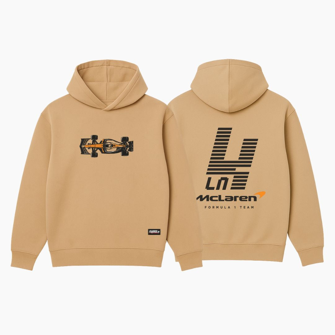 MCLN LN4 Graphic Hoodie Beige