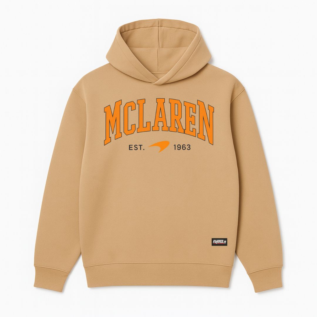 McLN Graphic Hoodie Beige