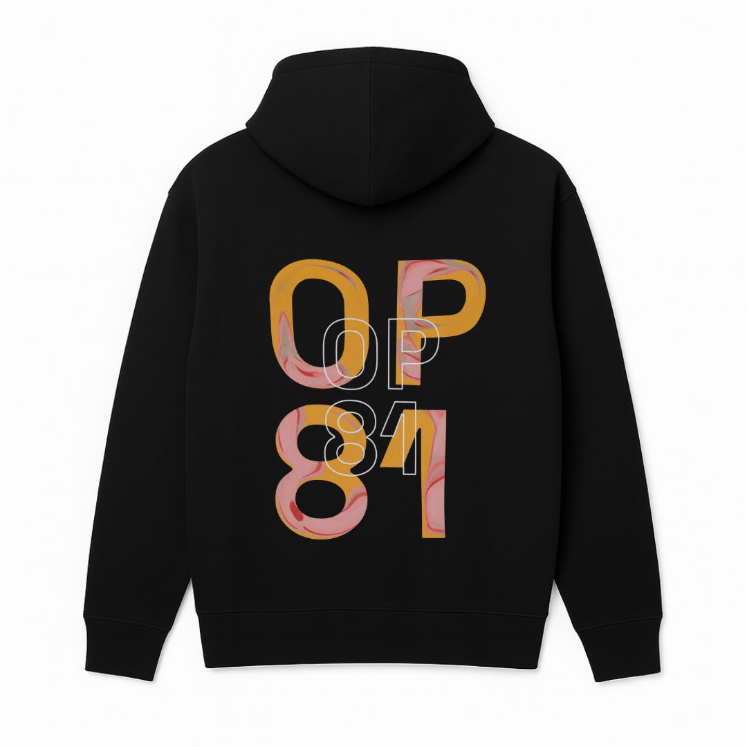 OP81 Graphic Hoodie Black