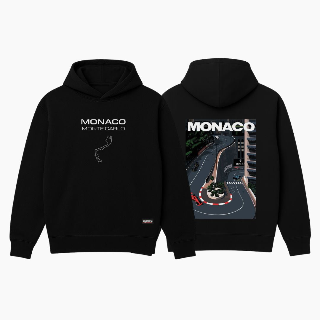 Monaco Graphic Hoodie Black