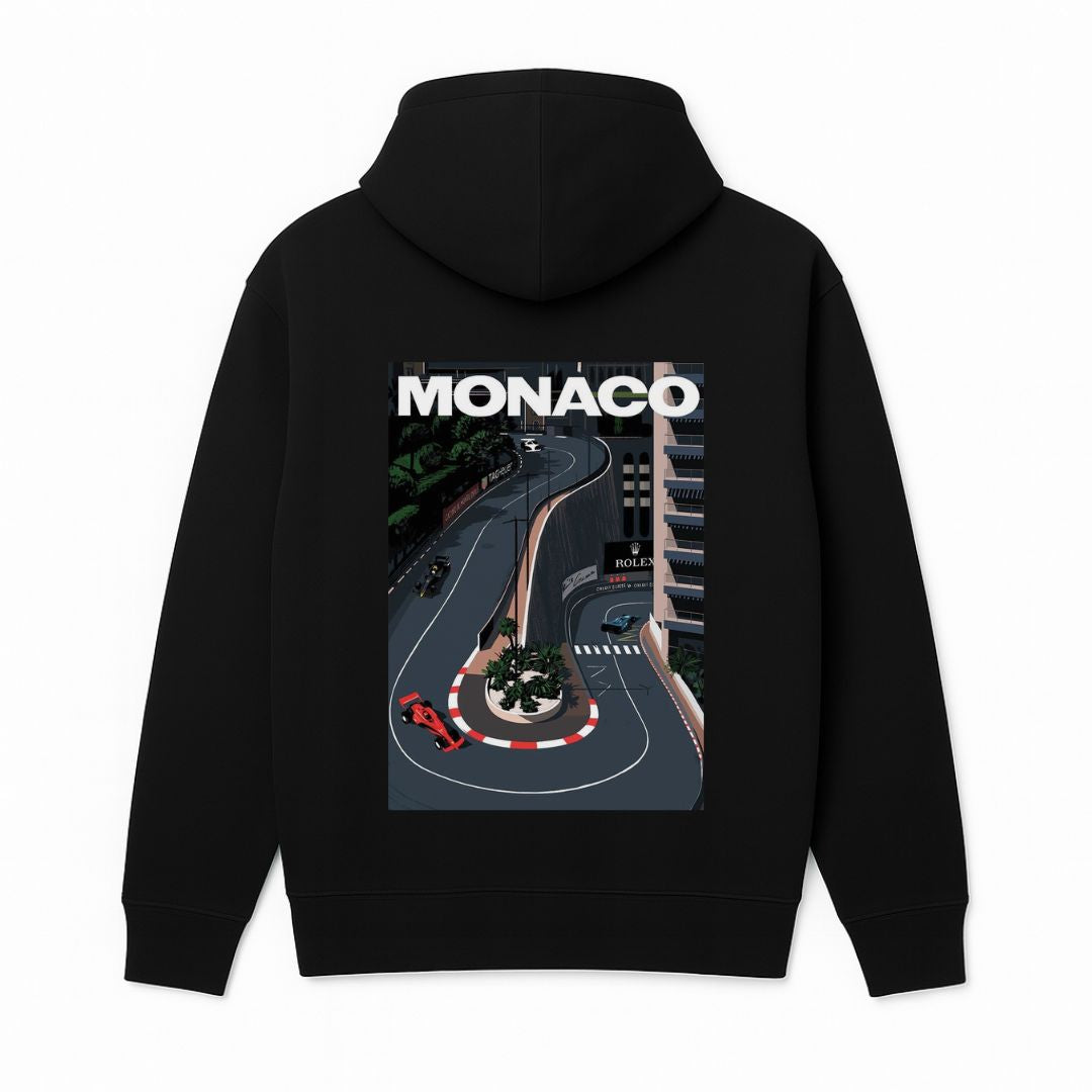 Monaco Graphic Hoodie Black