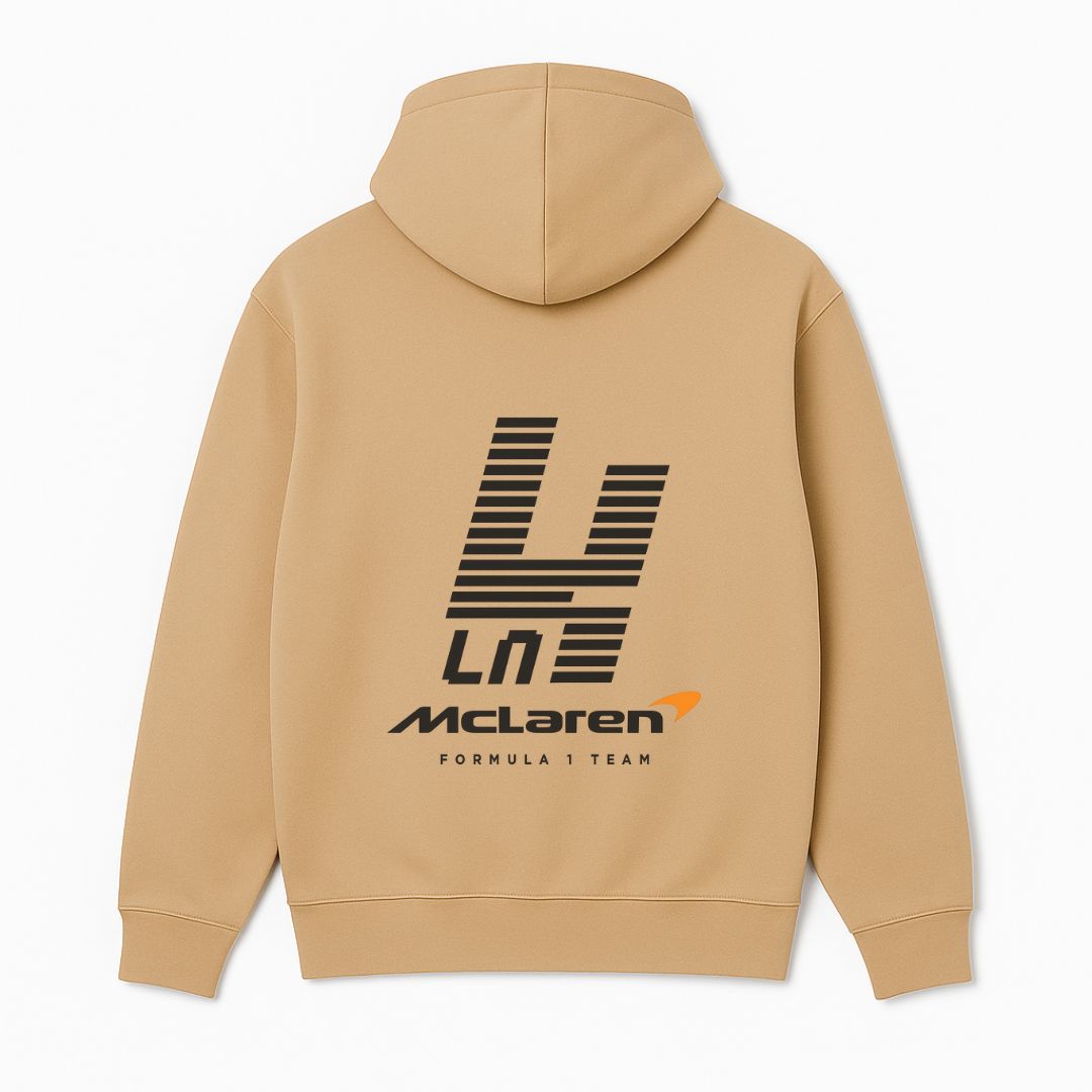 MCLN LN4 Graphic Hoodie Beige