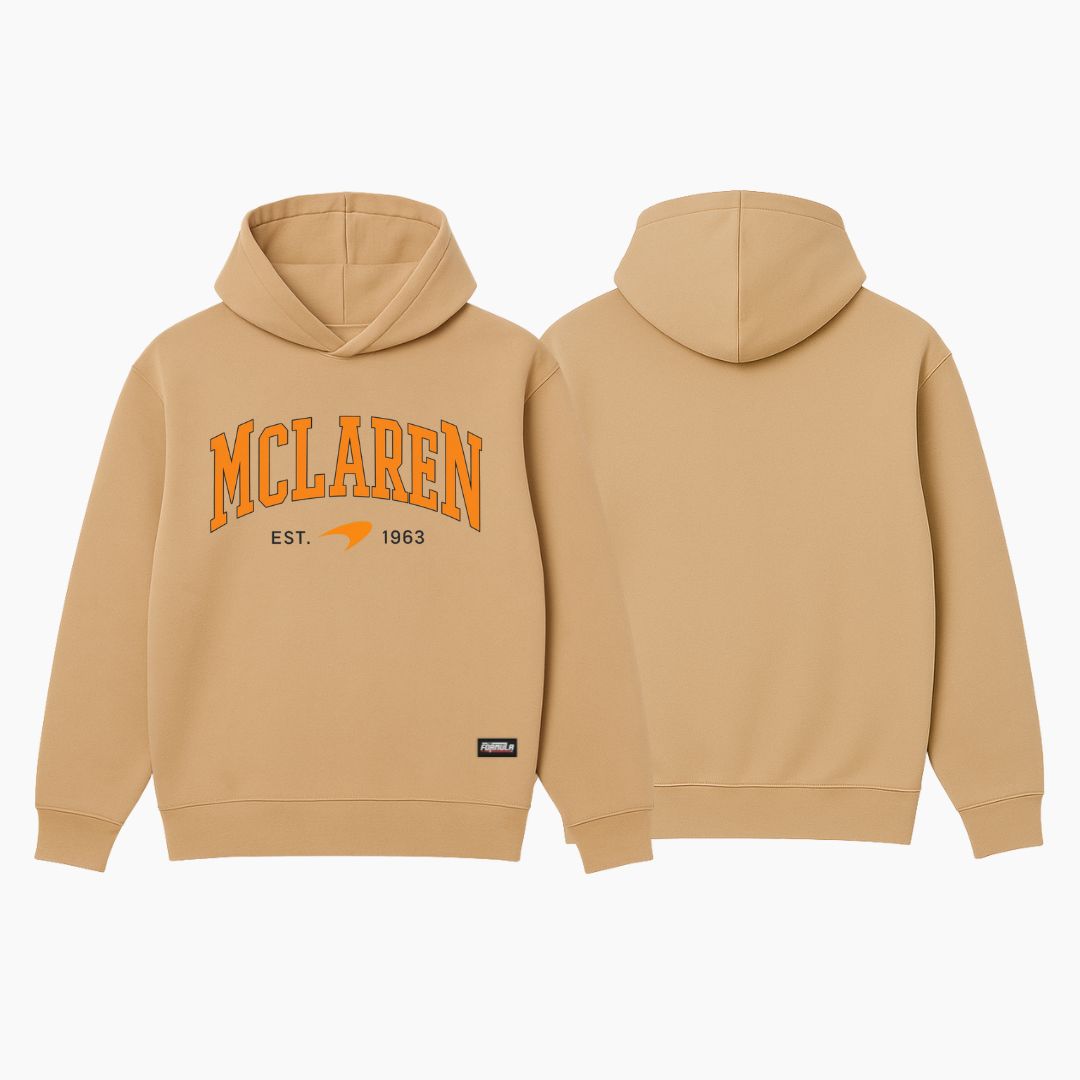 McLN Graphic Hoodie Beige