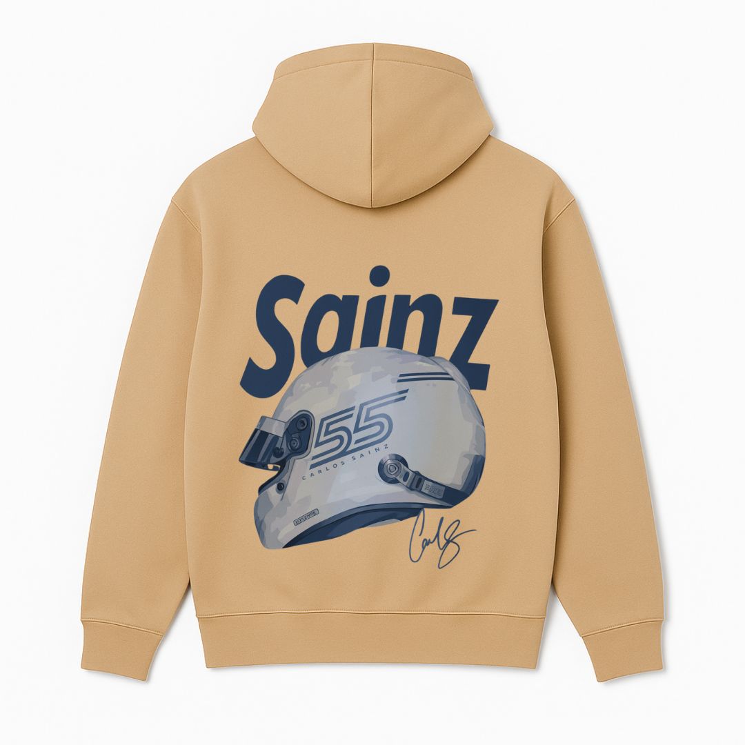 Carlos Sainz Graphic Hoodie Beige