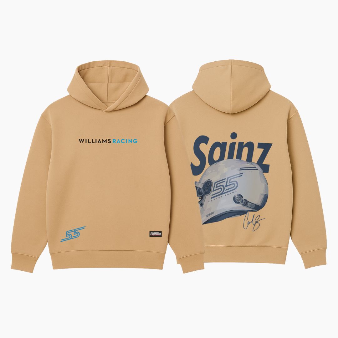 Carlos Sainz Graphic Hoodie Beige