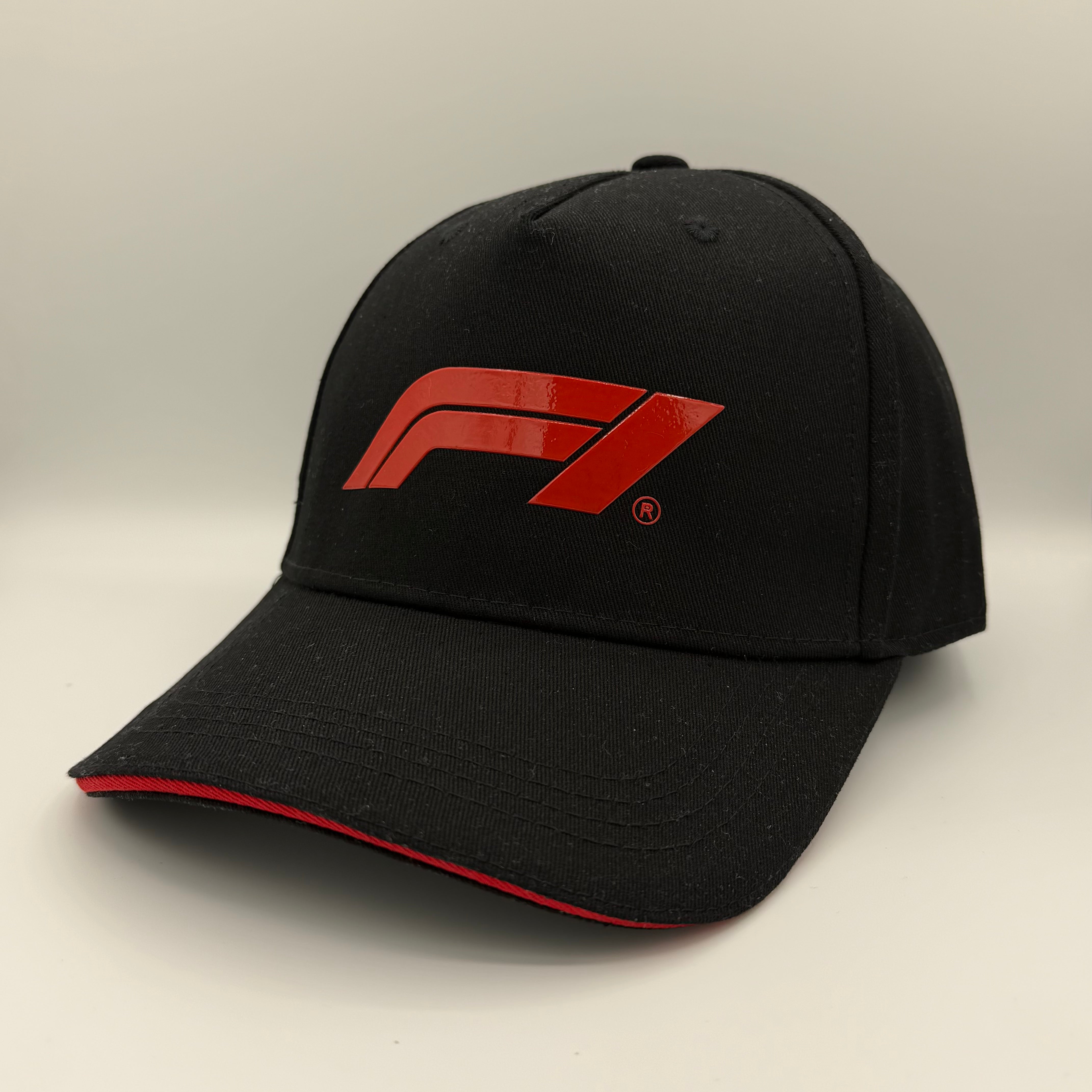 F1 Red Logo Black Cap