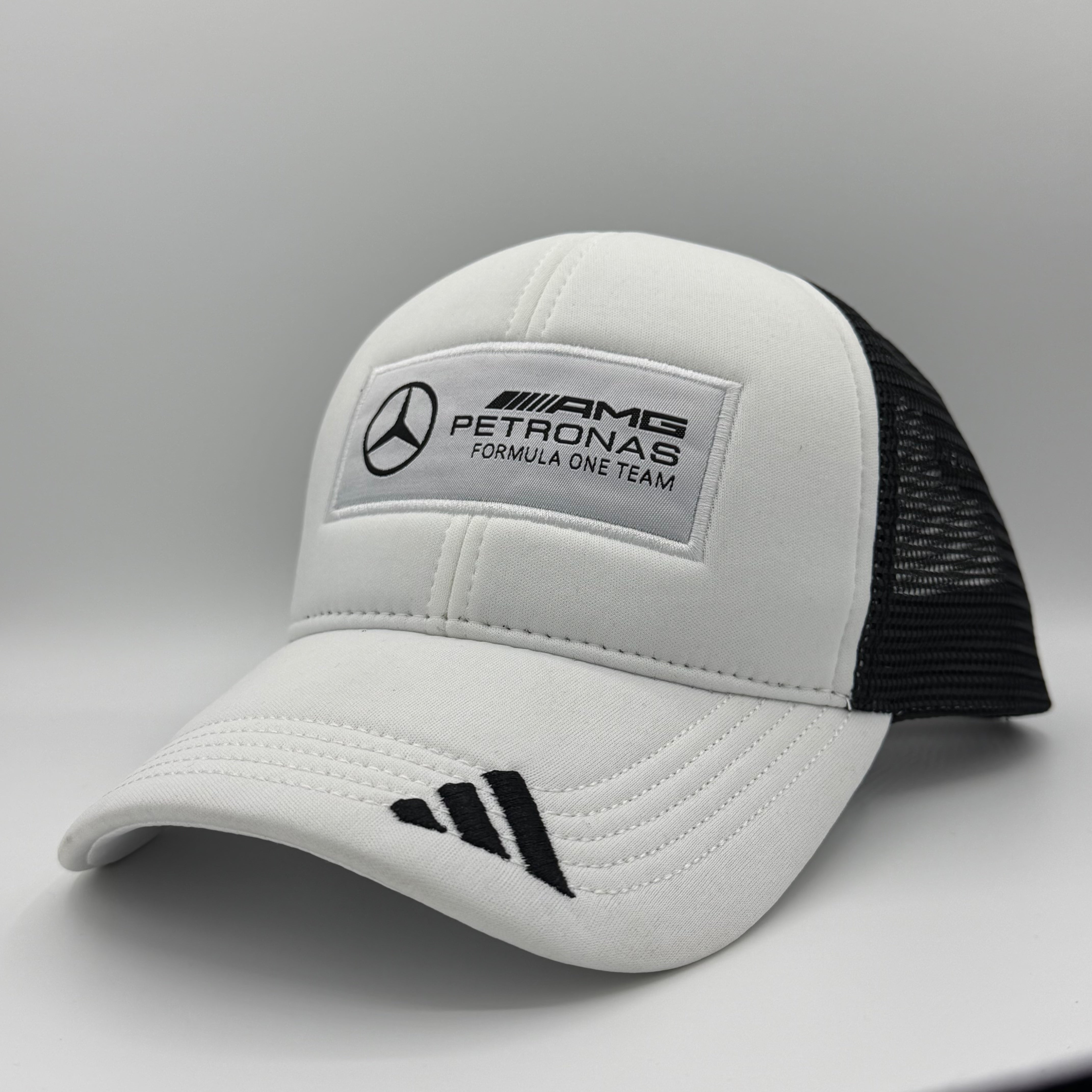 MRC F1 A Logo ADS 2025 WHITE Team Trucker Cap